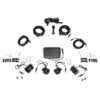 Kit photo of the FLTW-7100 vision system, including a monitor, 4 cameras, and other accessory pieces.